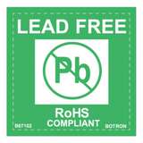 Lead-Free Warning Labels, 2" x 2" 500/Roll redirect to product page